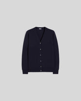 CARDIGAN IN LANA E CASHMERE-NAVY-NAVY-AZUL MARINO-NAVY-NAVY